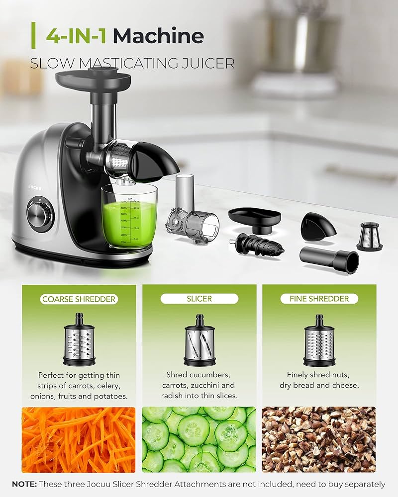 Amazon.com: Jocuu Slow Masticating Juicer Machines with Soft